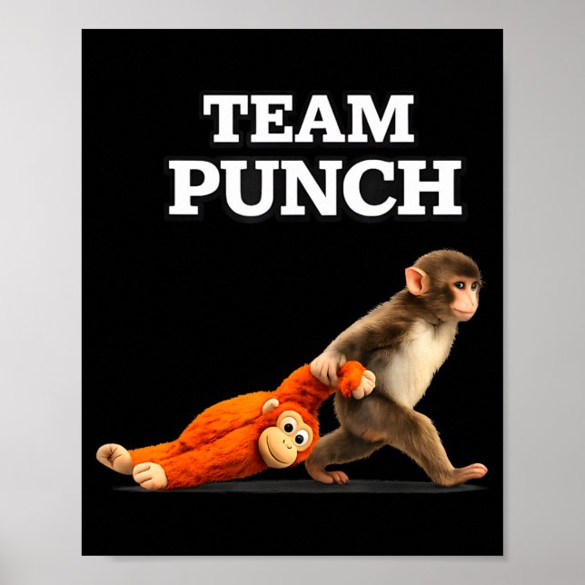 Poster Bebê macaco soco meme equipe soco 2026  (Frente)
