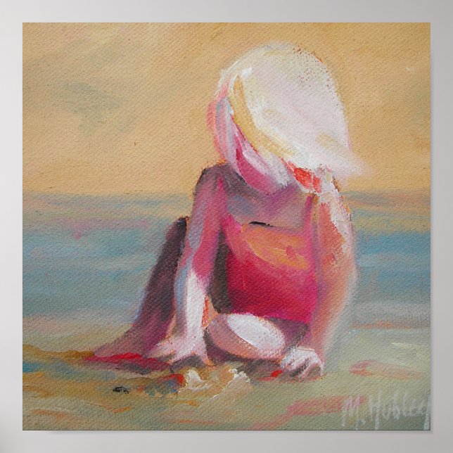 Pôster bebê na praia (Frente)