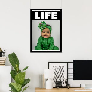 Poster Bebê Negra Linda Sorridente Contra o Aborto