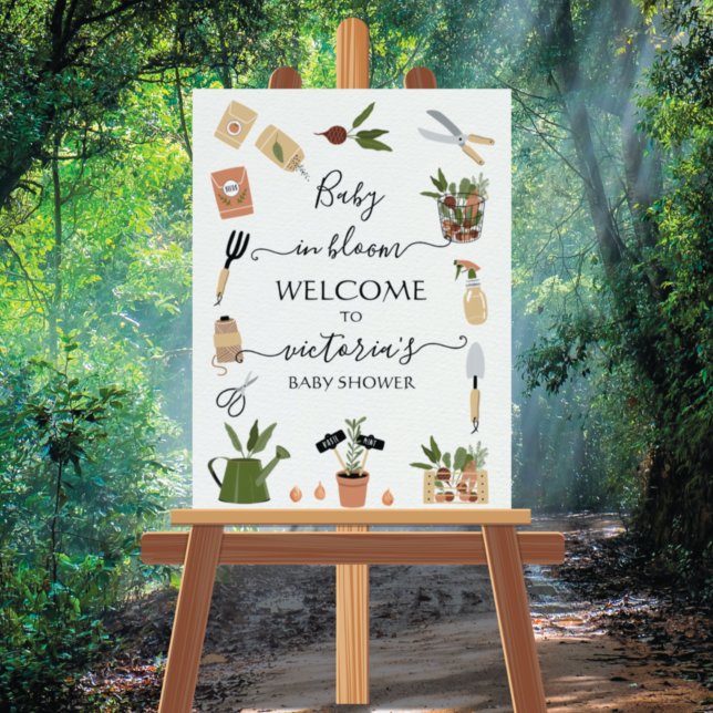 Poster Bebê no Bloom Boho Garden Chá de fraldas (Criador carregado)
