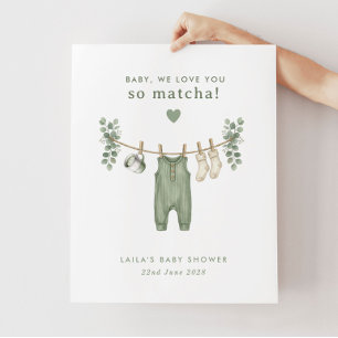 Poster Bebê, nós te amamos tanto Matcha! Boas-vindas ao C