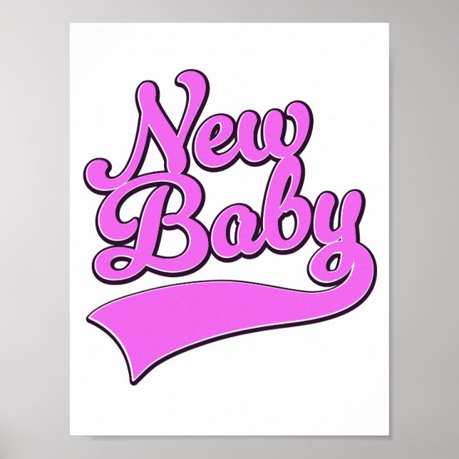 Poster Bebê Recém-Nascido (Frente)