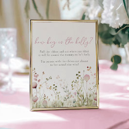 Poster Bebê Rosa Em Borracha De Flor Selvagem De Sangue J