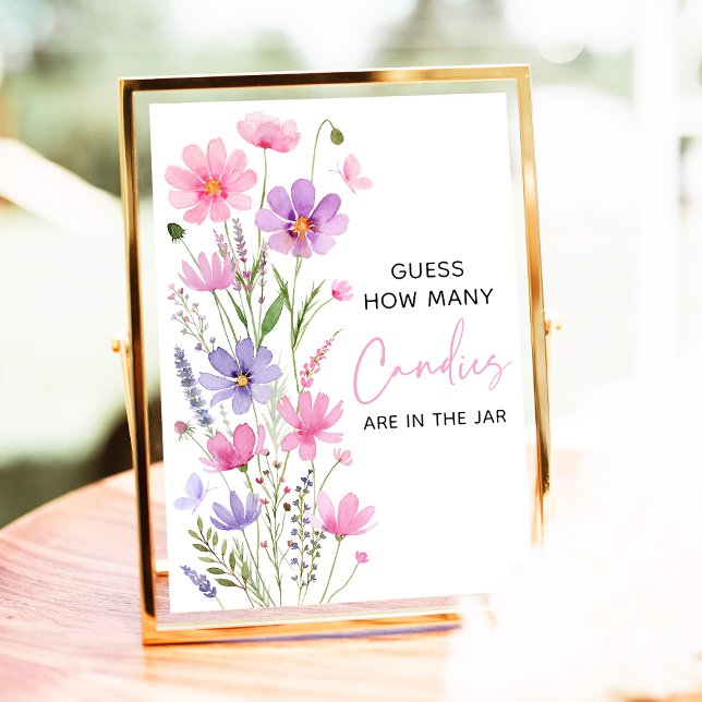 Poster Bebê rosa em flor selvagem de sangue adivinha quan (Criador carregado)