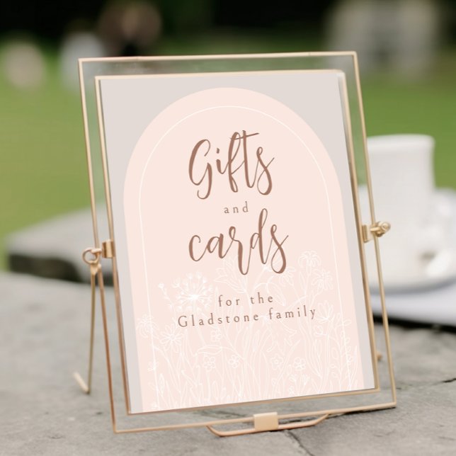 Poster Bebê Rosa Pastel No Sinal De Mesa De Presente De C (Criador carregado)