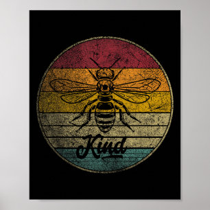 Poster Bebê Seja gentil - Vintage Love Women Kids Retro G