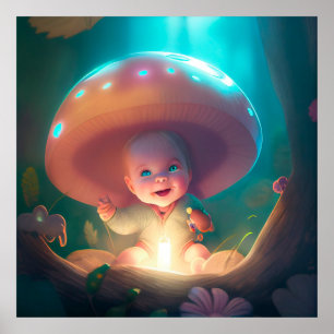 Poster bebê sorrindo