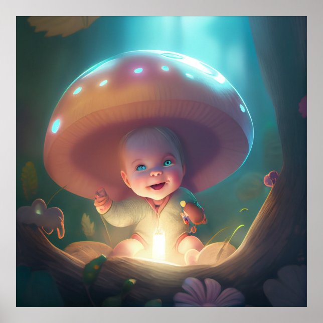 Poster bebê sorrindo (Frente)