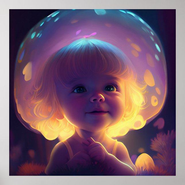 Poster bebê sorrindo (Frente)