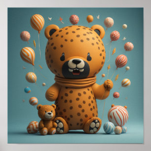 Poster Bebê Tiger Cute