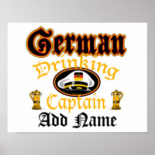 Poster Bebendo alemão Cptn