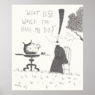 Poster Bebendo de chá