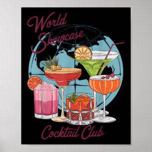 Poster Bebendo Epcot World Showcase Tail Club Bebendo