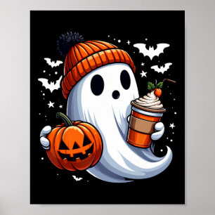 Poster Bebendo Fantasma Homens de Abóbora Homens Mulheres