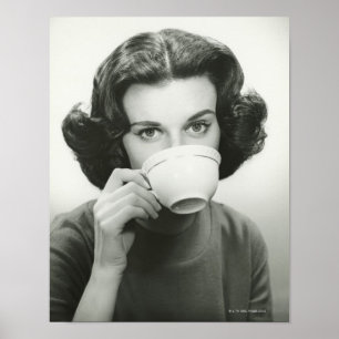 Pôster Bebendo feminino