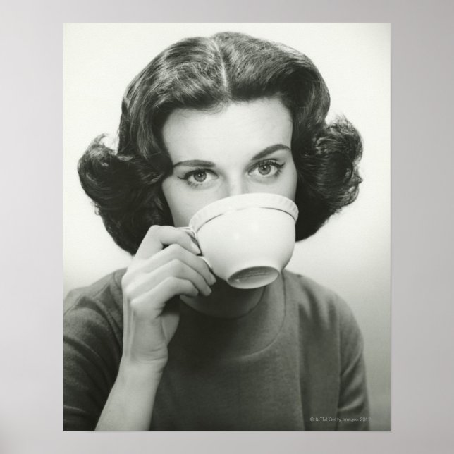 Pôster Bebendo feminino (Frente)