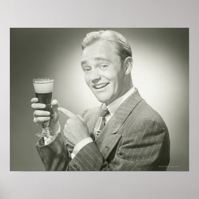 Pôster Bebendo Homem (Frente)