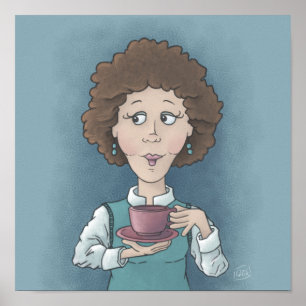 Poster Bebendo Tea