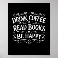 Beber café ler livros ser feliz vida simples