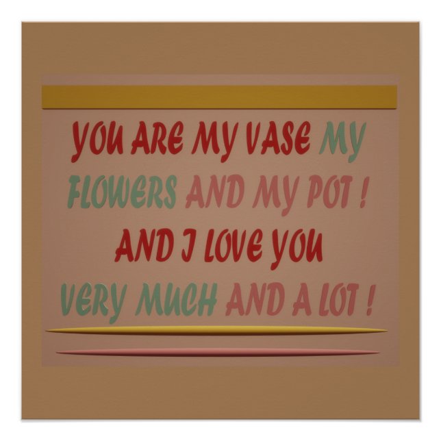 PÔSTER BEBER EM ROMANCE AMOR E ABRAÇOS (Frente)