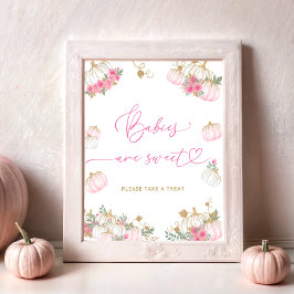 Poster Bebês de abóbora bonitos são doces