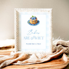 Poster Bebês de Blueberry Pancake são doces para fazer um