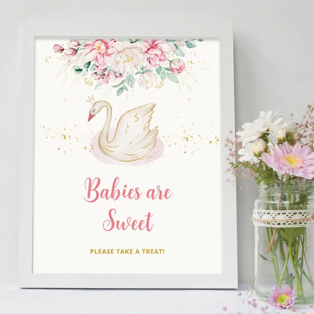 Poster Bebês de Cisne Princesa são Doce (Criador carregado)