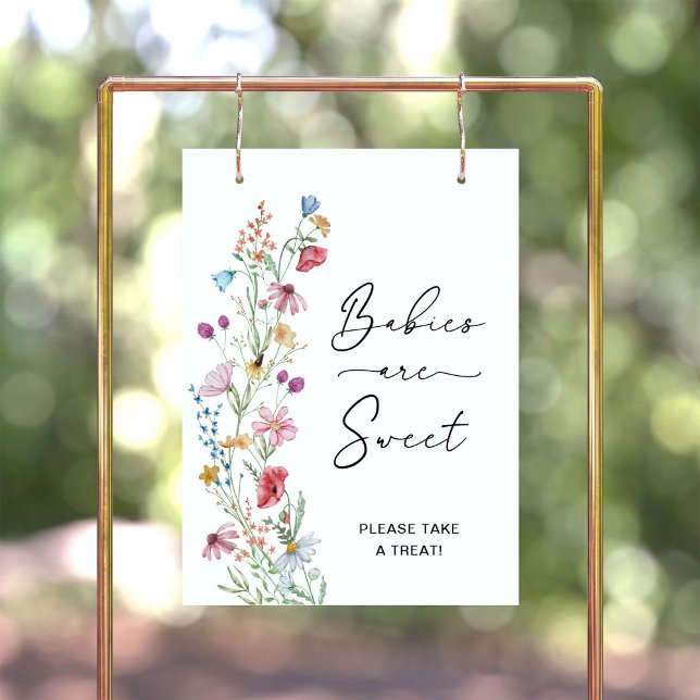 Poster Bebês de Flores Silvestres são Doces (Criador carregado)