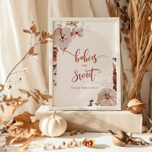 Poster Bebês de outono são doces