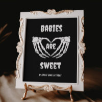 Bebês Góticos São Chá de fraldas Doce do Halloween