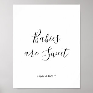 Poster Bebês minimalistas gostam de um sinal de tratament
