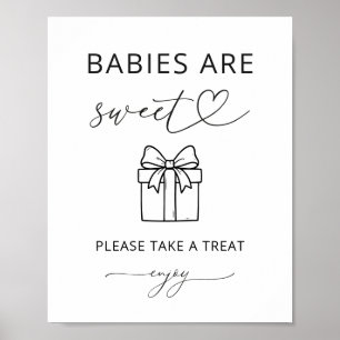 Poster Bebês Minimalistas São Favor Doce da Festa Placa