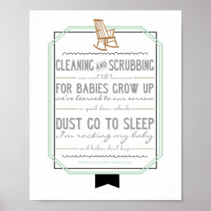 Poster Bebês não mantêm arte na parede