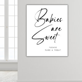 Poster Bebês Pretos Minimalistas Modernos São Doces