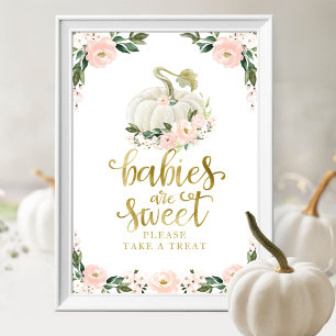 Poster Bebês São Doce Por Favor Pegue um Petisco Placa