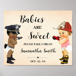 Poster Bebês são Doces Pegue um Petisco Pequeno Recruta C