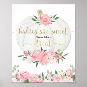 Poster Bebês são doces, por favor, tome uma bebida