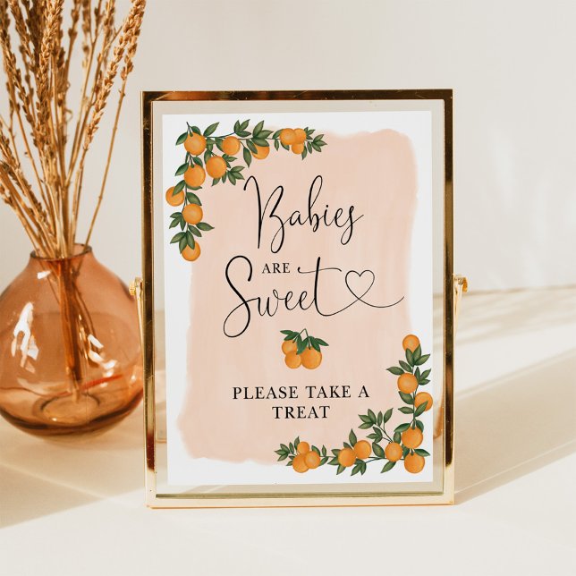 Poster Bebês são doces - Tome o Sinal de Citros Laranja d (Criador carregado)