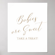 Bebês são doces - Tome um sinal de Chá de fraldas 