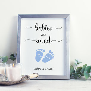 Poster Bebês São Doentes Aproveitem Um Pé Azul De Bebê