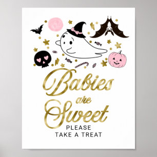 Poster Bebês são sinais de Chá de fraldas do Dia das B