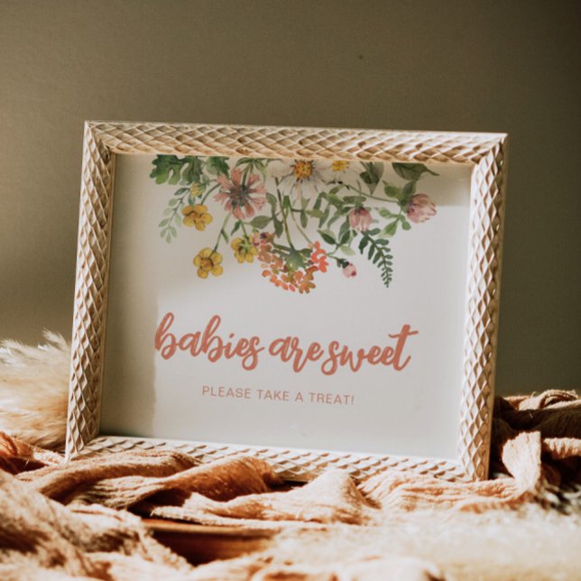 Poster Bebês São Sinal De Flor Selvagem Doce (Criador carregado)