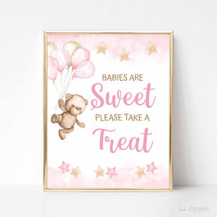 Poster Bebês são Tema do Urso de Teddy Rosa, Sinal de Doc