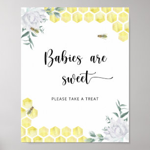 Poster Bebês Sweet Bee são doces 