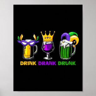 Poster Bebida Bebida Bebado Cerveja Homens Mão-de-Obra