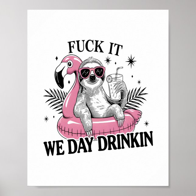 Poster Bebida Dia Sloth (Frente)