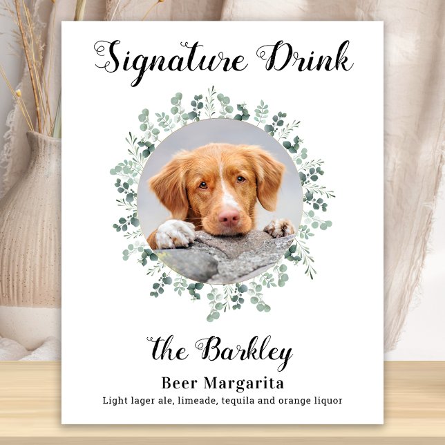 Poster Bebida Signature Dog Bar Foto Personalizada Casame (Criador carregado)