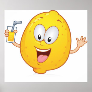 Poster Bebida suculenta do limão