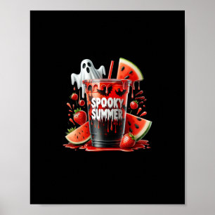Poster Bebidas Assustadoras de Verão Vibrações de Summerw