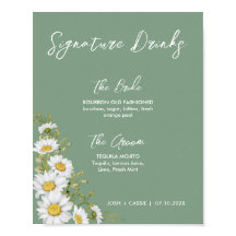 Bebidas de Assinatura do Basil Green & White Daisi